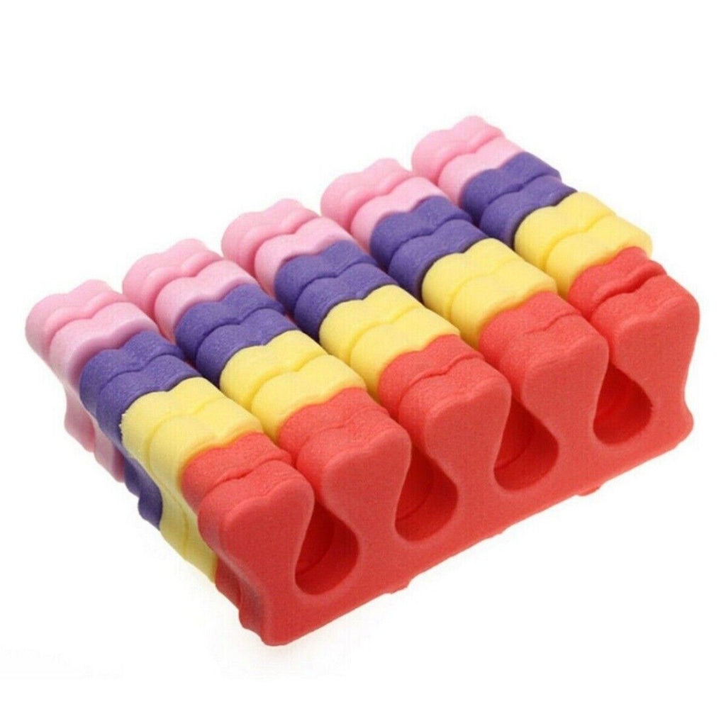 10PCS Soft Sponge Foam Finger Toe Separator Nail Art Salon Pedicure Manicure