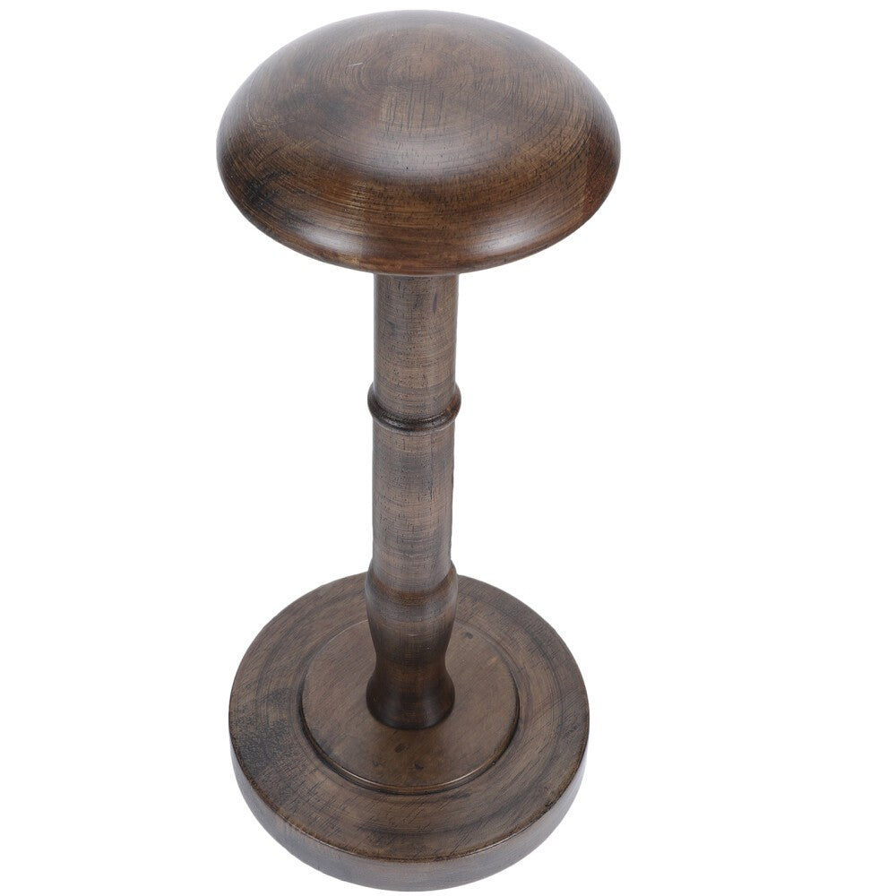 Wooden Hat Display Stand Coffee Color Hat Rack Stand Cap Organizer Hat Holder
