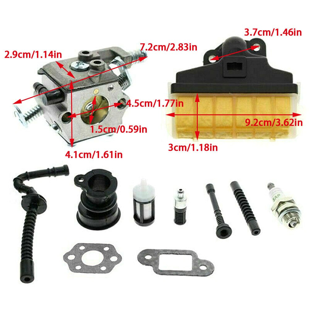 For Stihl MS210 MS230 MS250 021 023 025 Chainsaw Carburetor Carb Air Filter Kit