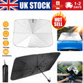 Car Windshield Sun Shade Umbrella – UV Protection Foldable Front Window Visor UK