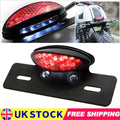 Universal Motorcycle Motorbike LED Rear Tail Brake Stop Light Number Plate UK