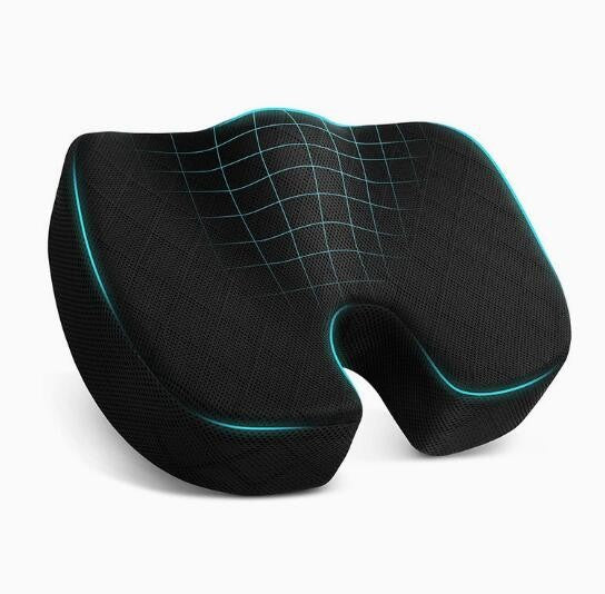 Cushion Seat Pillow Orthopaedic Coccyx Back Pain Relief Memory Foam Office Chair