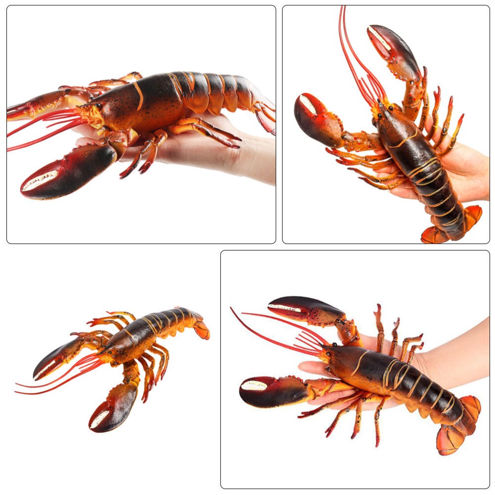 Plastic Seaside Large Lobster Decoration Simulation Figures