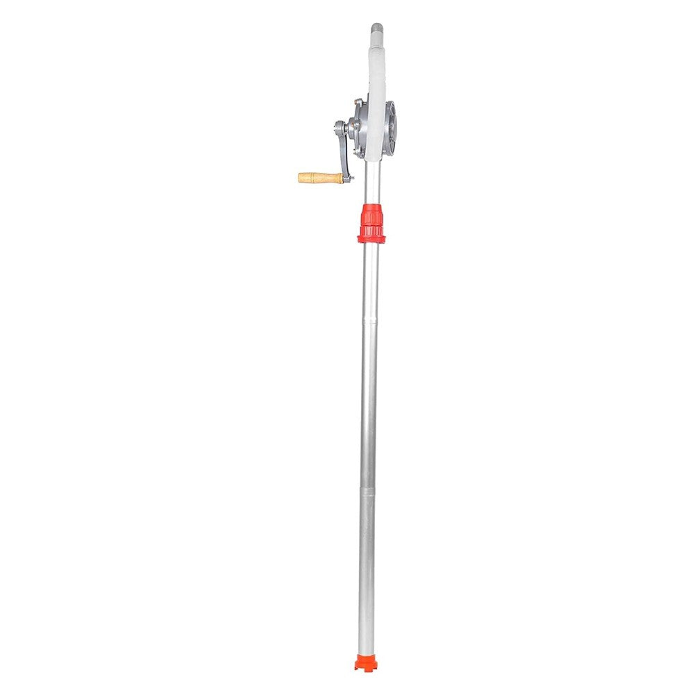 50" Rotary Barrel Transfer Drum Syphon Hand Pump Oil Diesel Fuel Self Priming