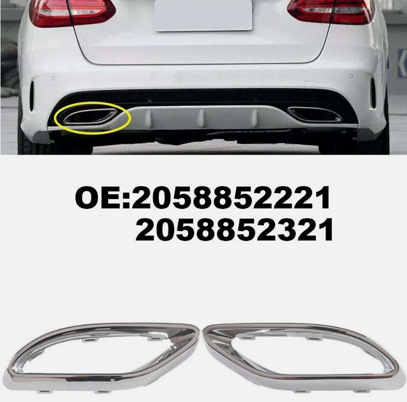 Exhaust Pipe Cover Set For Mercedes For Benz Car Models For W205 W117W177 W253