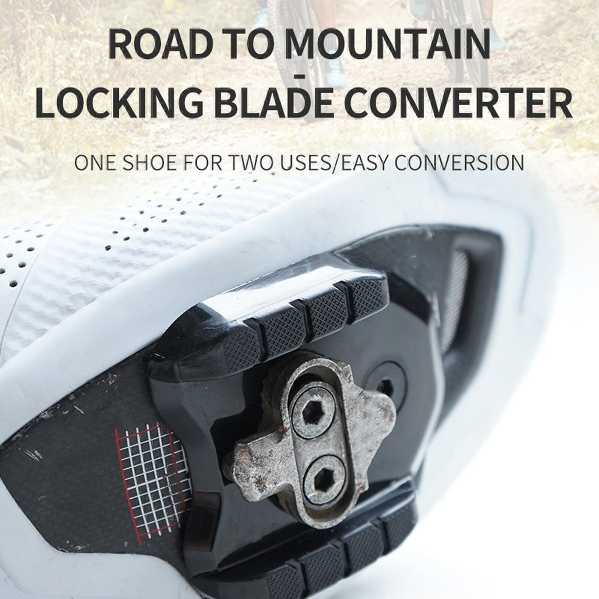 Mountain Bike SPD Shoe Adapter Lock Pedal Cleats H9P9 Accessory