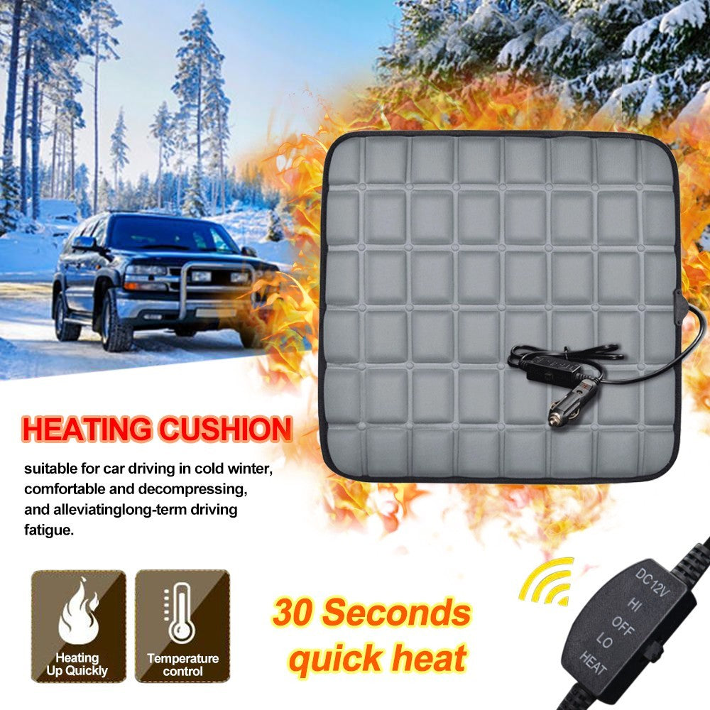 12V Car Seat Pad Cushion Cover Electric Heating Heater Warm Heated Mat Universal