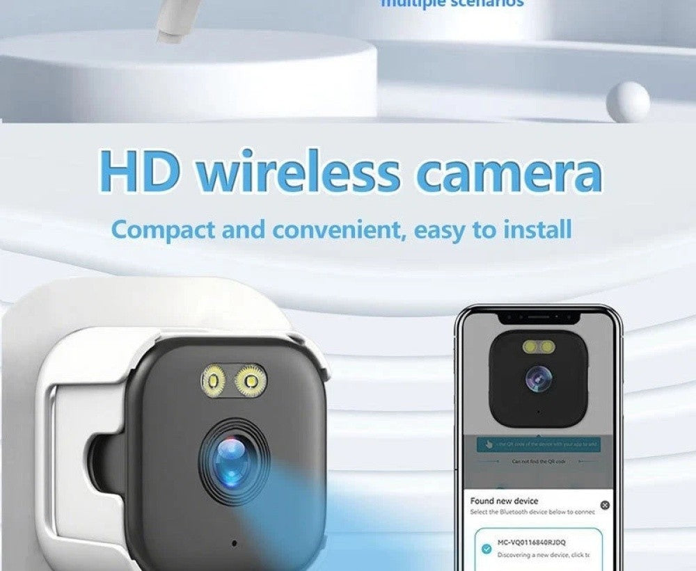 5G Window Security Camera 3MP Full Color Night Vision WiFi 2.4/5GHz Indoor Mount