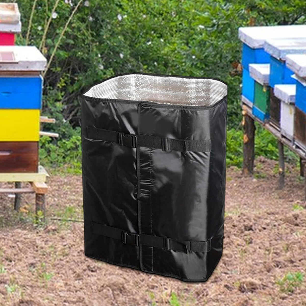 Winter Bee Hive Wrap Protection Cover Adjustable Beehive Insulated Cover