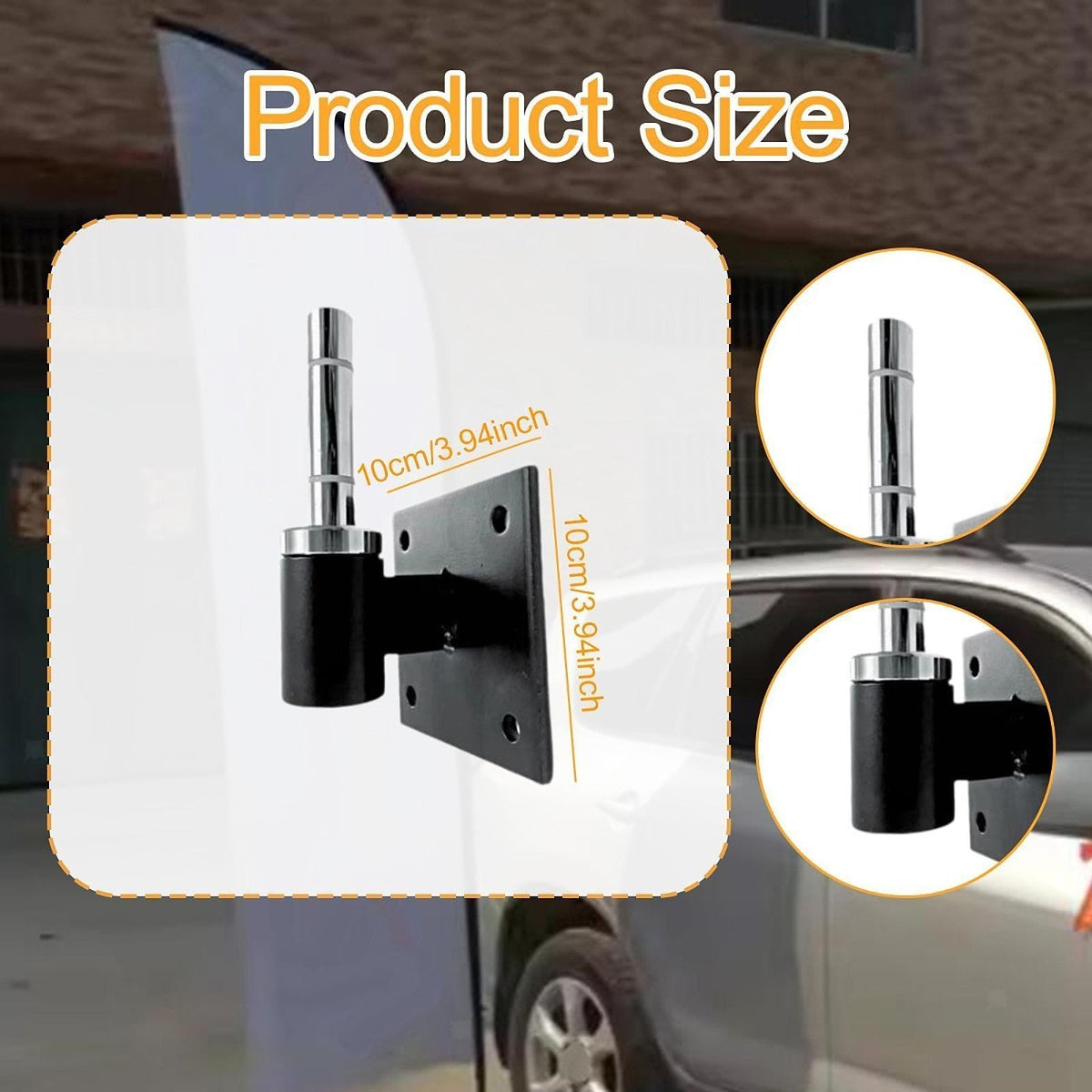 Beach Flag Pole Base Holder Compact Parasol Accessories Bracket Practical Wall.*