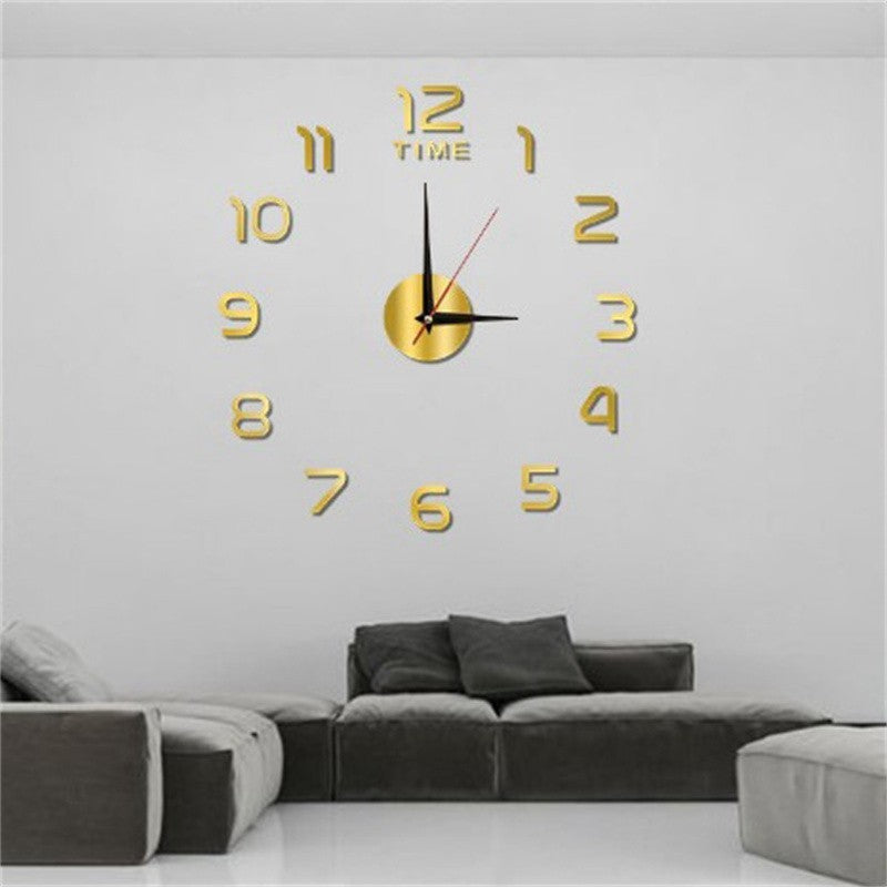 Modern Office Room Home Wall Large Number Sticker DIY Clock Decor Acrylic