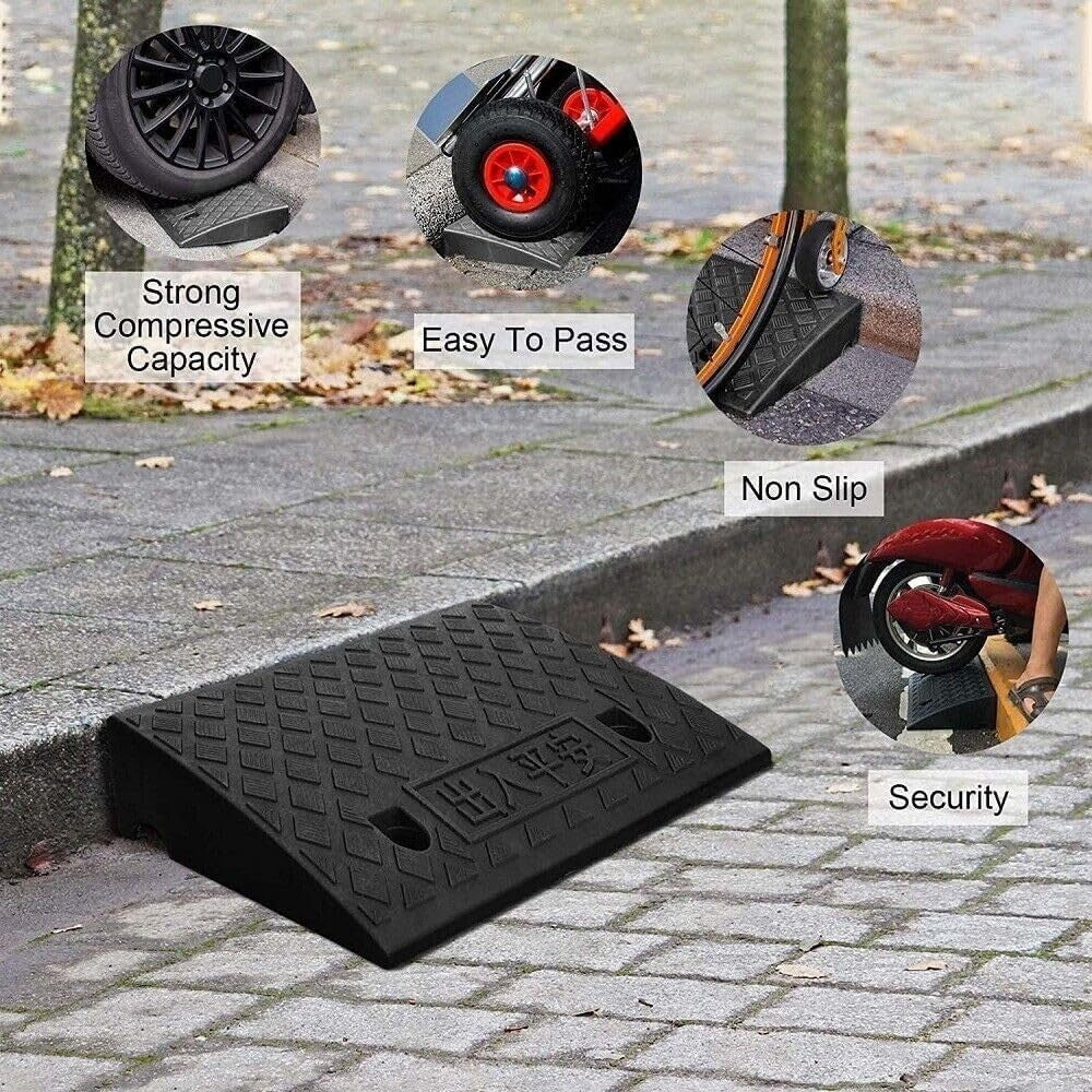 2x Heavy Duty Ramp Kerb Ramps Driveway Car Vehicle Threshold Ramp Curb Tool