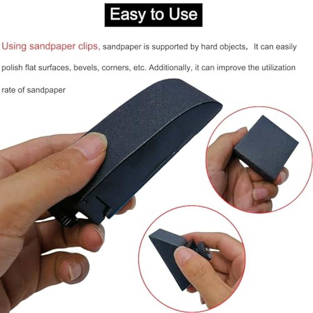 Hard Plastic Sandpaper Blocks Sanding Blocks Set Compact Size For Easy Handling