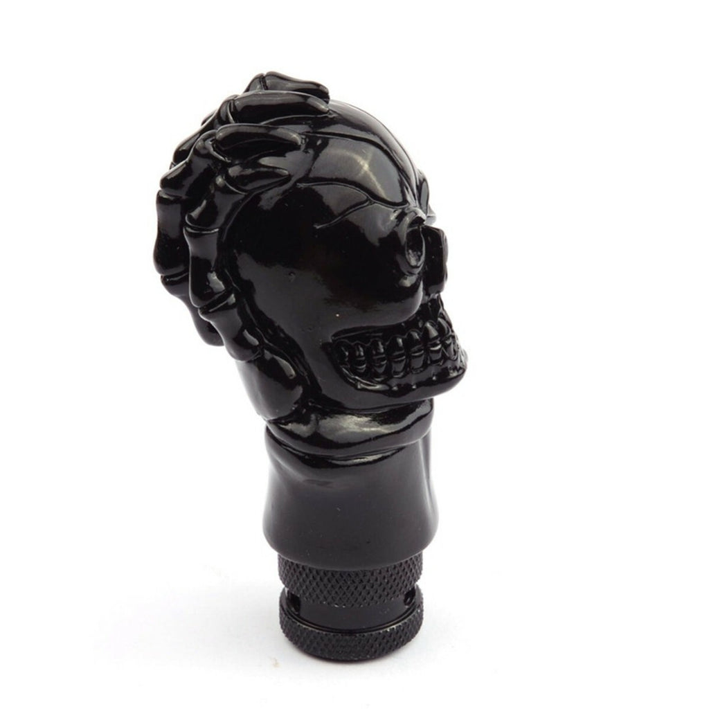 Manual Gear Stick Shift Car Shifter Lever Knob Black Skull Head Style Metal
