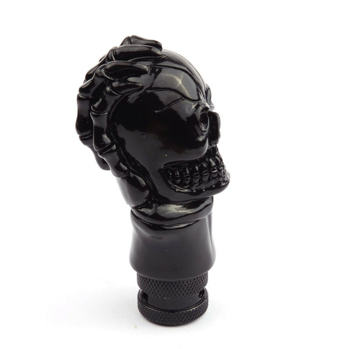 Manual Gear Stick Shift Car Shifter Lever Knob Black Skull Head Style Metal
