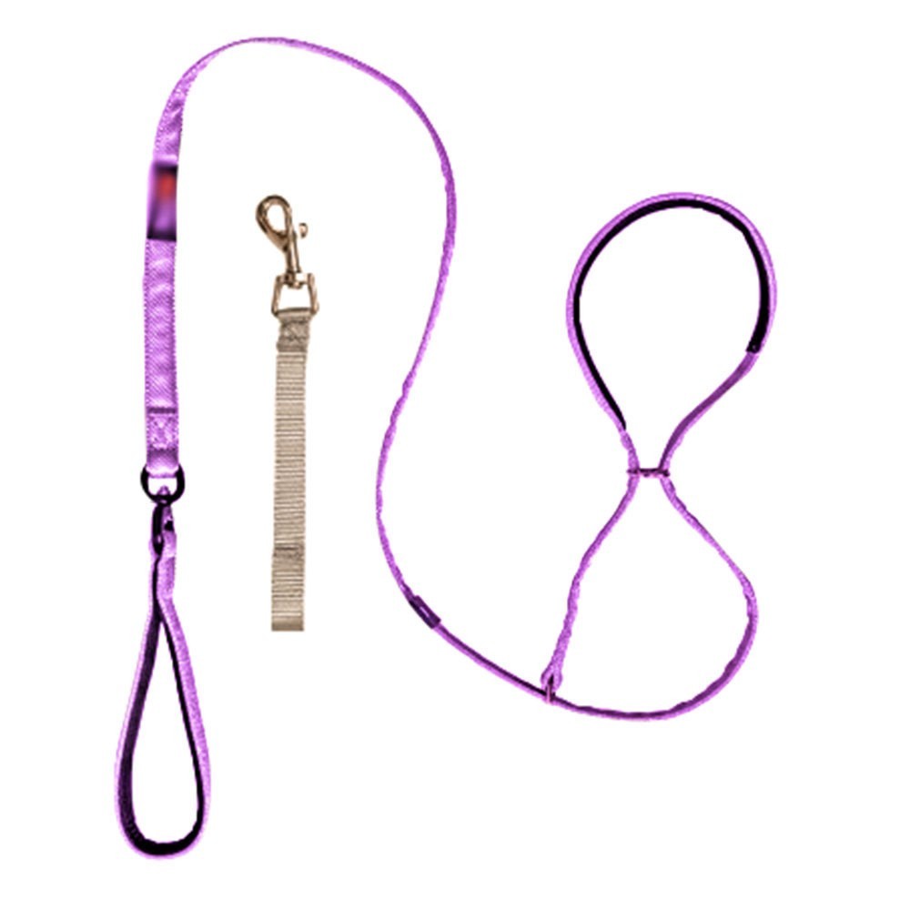 Pet Swivel Flat Figure of 8 Lead  Anti Pulling Dog Lead Leash - 200cm UK