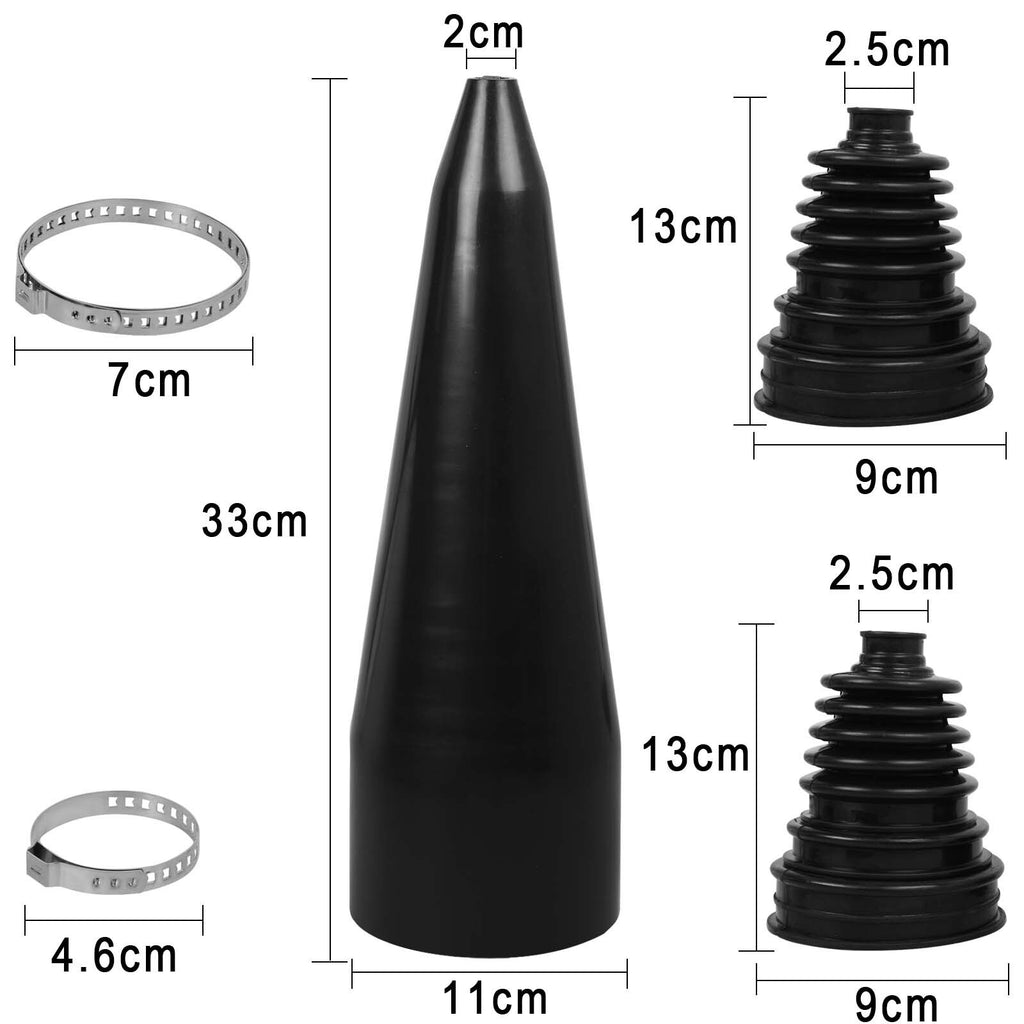 2X CV Boot Kit Stretchy Universal Fit Drive Shaft Gator Joint Boot Stretch Cone