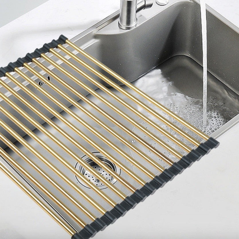 Golden Stainless Steel Draining Rack