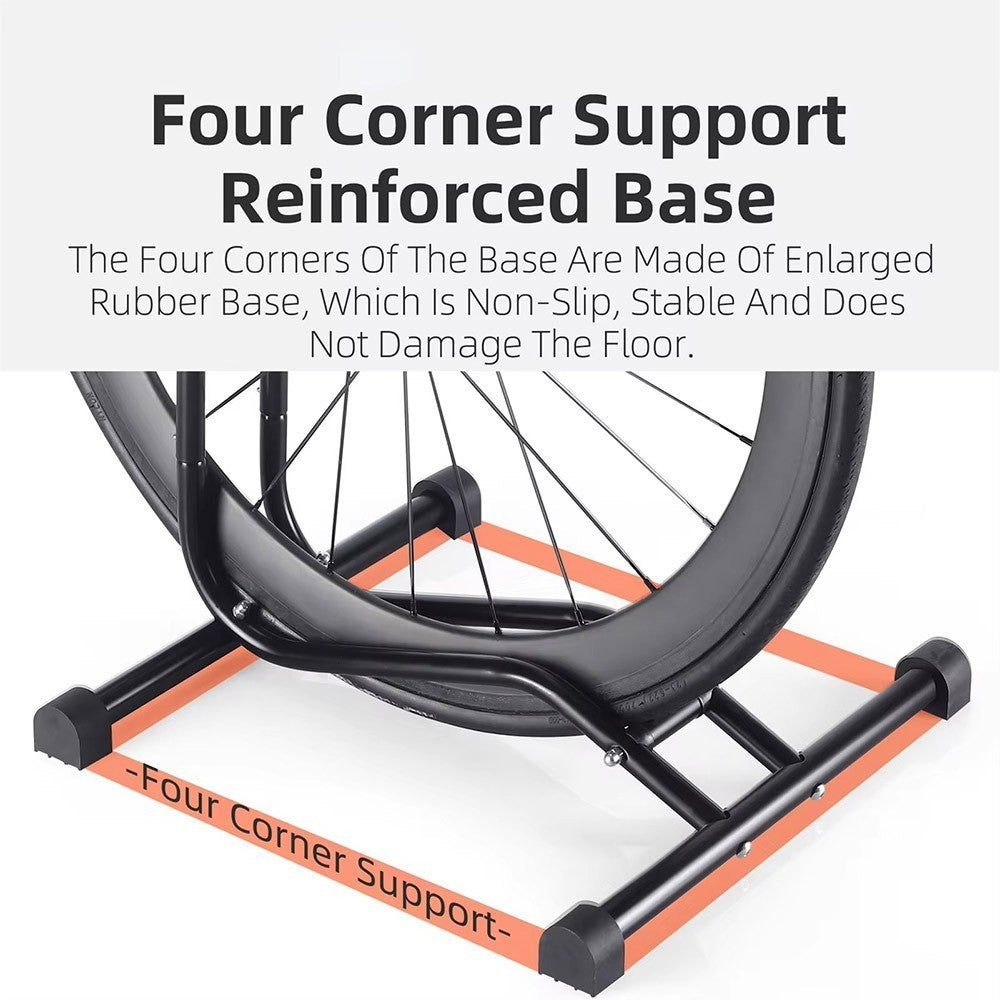 Upright Bike Stand Premium Vertical Adjustable Bicycle Floor Parking Rack Stand