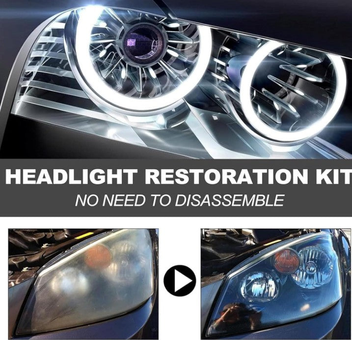 Q4 Headlight Restoration,Automotive Tourgoing Headlamp Restoration Fluid Kit