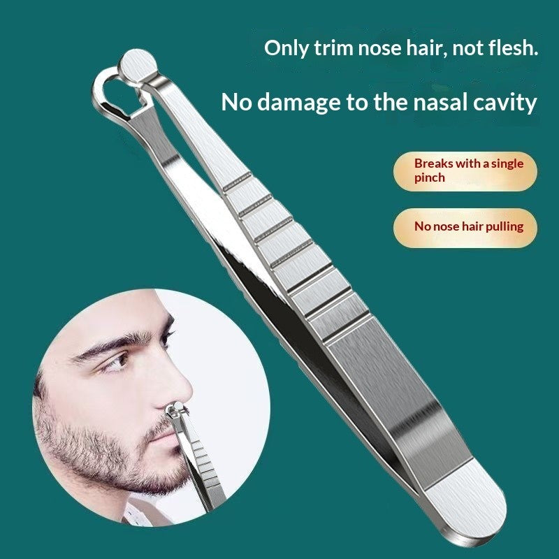 Stainless Steel Manual Nose Hair Trimmer