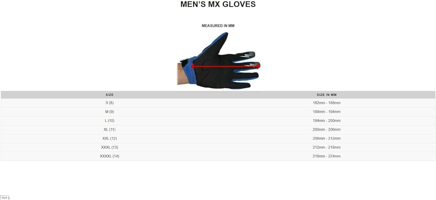 Fox Dirtpaw Race MTB Downhill Motocross Long Gloves Black White