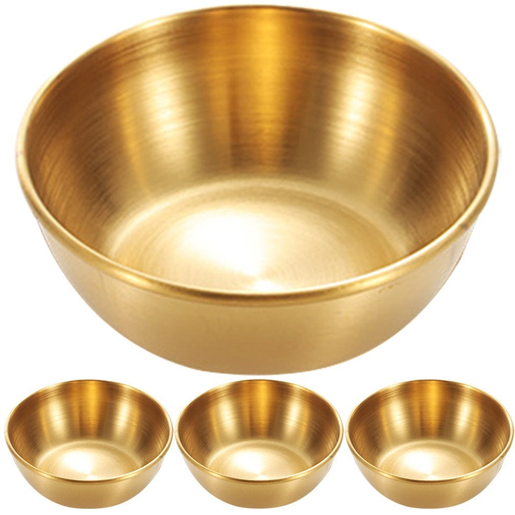 4 Pcs Stainless Steel Ingredient Bowls Metal Small Bowls for Kitchen