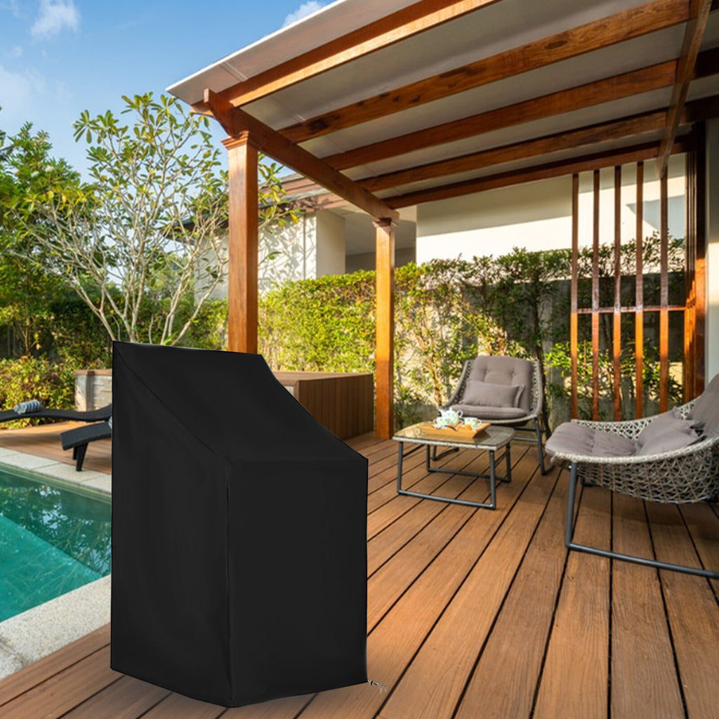 Waterproof Large Stackable Garden Chair Cover Heavy Duty Outdoor Seat Protector