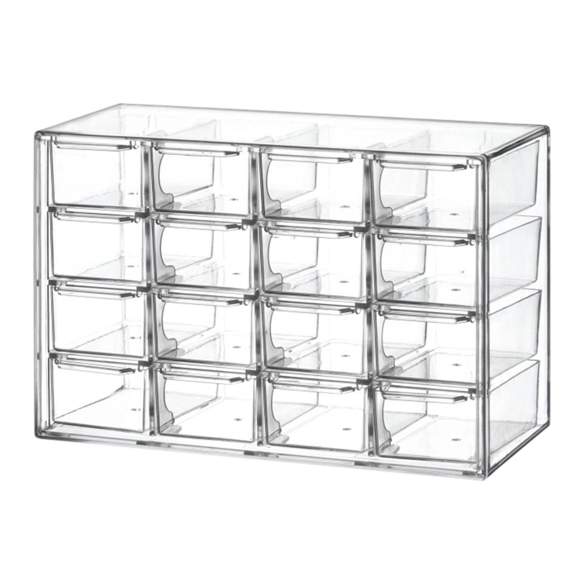 Mini Clear Drawer Organizer Office Stationery Craft Box for Jewelry Bedroom