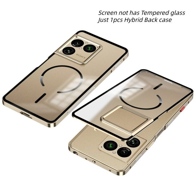 Hybrid Magnetic Metal Bumper Clear Matte Back Case For Sony Xperia 1 VIII 2026