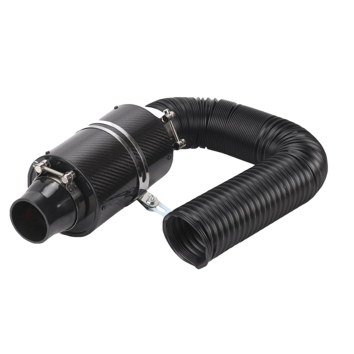 7CM Universal Feed Enclosed Induction Intake Pipe Hose Kit Car Cold Air Filter