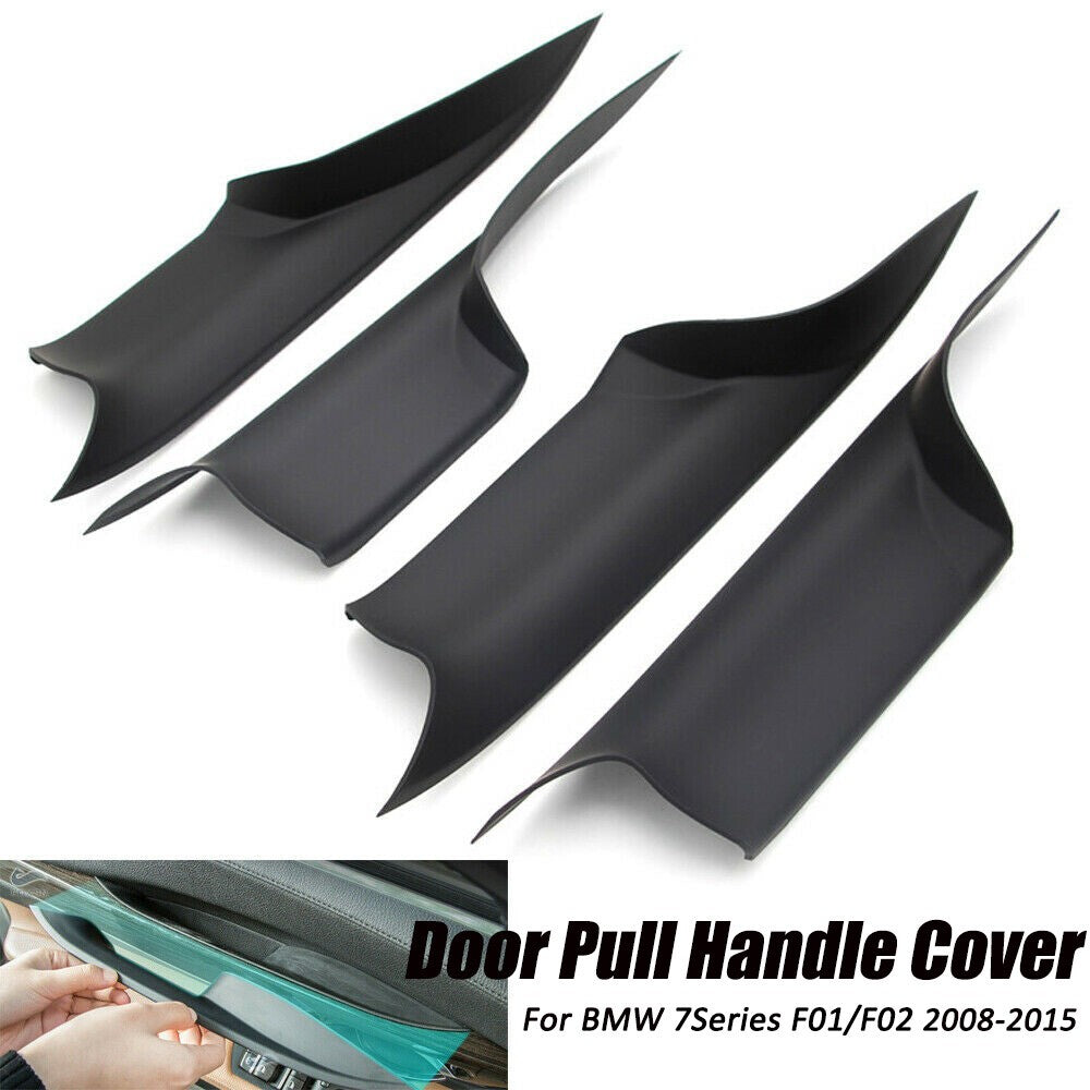 Car Interior Inner Door Panel Handle Pull Trim Cover For BMW 7 Series F01 F02.*