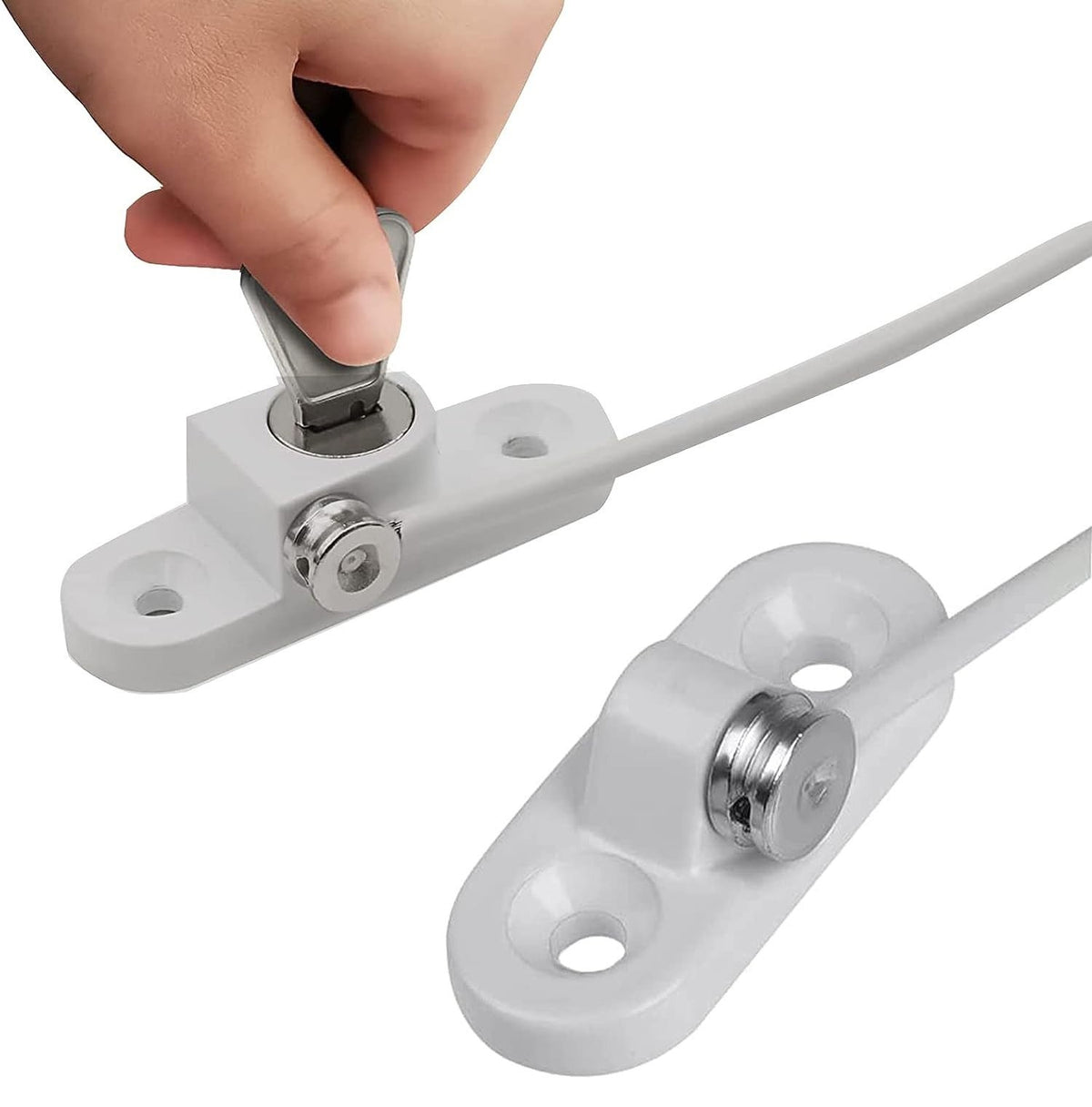 4X Window Door Cable Restrictor Lock Child Baby Safety White Security Lock UK