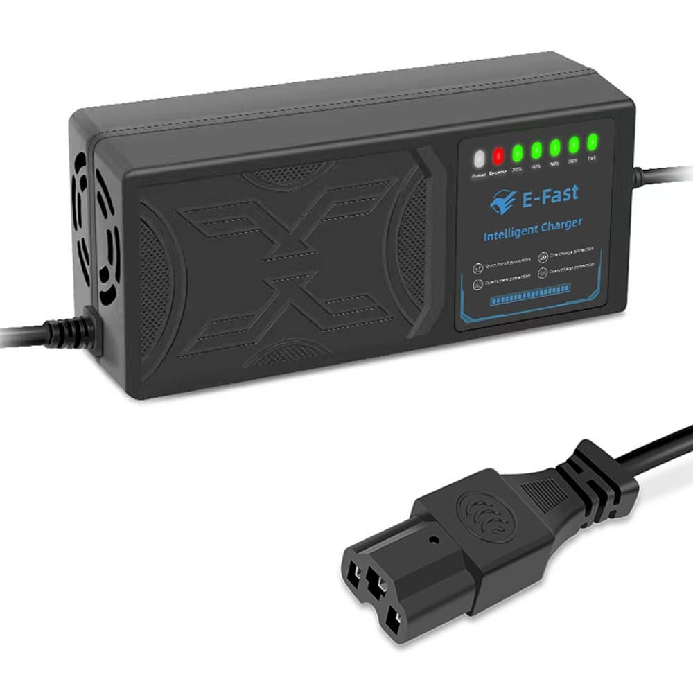 48V 20AH Electric Vehicle Fast Battery Charger Adapter Flashing Light UK Hot