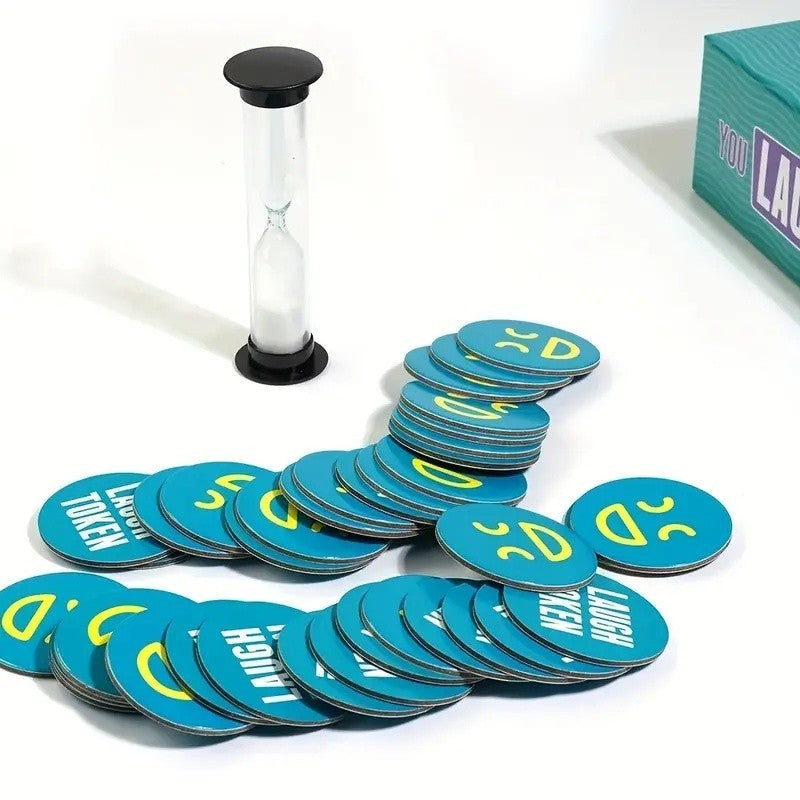 You Laugh You're Out Board Game Christmas Party Family Gathering Card Games