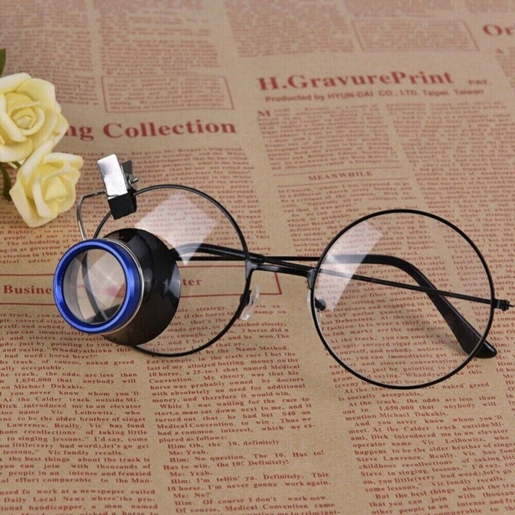 Clip-On Eye Loupe Eyeglass Magnifier Magnifying Lens Watchmakers Repair Tool