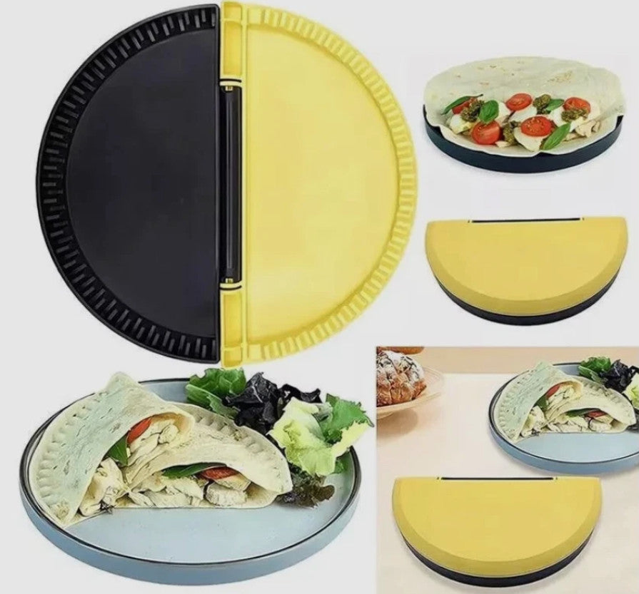 2pcs Breakfast Cooking Set 4 Hole Egg Pancake Pan & Burrito Sandwich Wrap Press