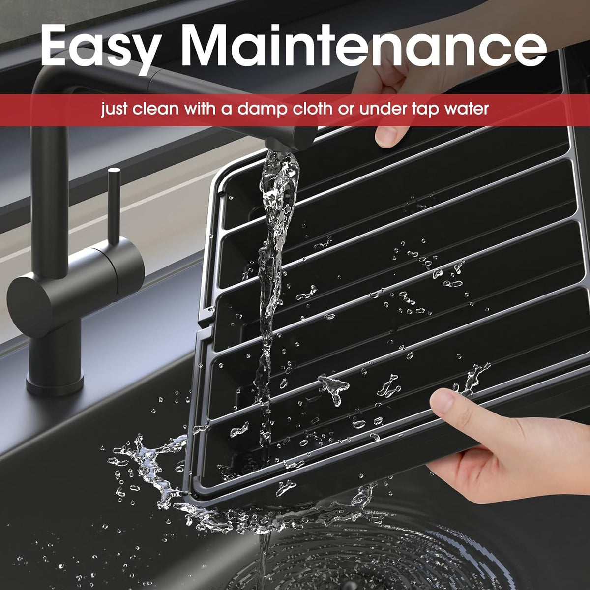 8-Section Extendable Plastic Cutlery Tray Kitchen Drawer Insert Organiser Holder
