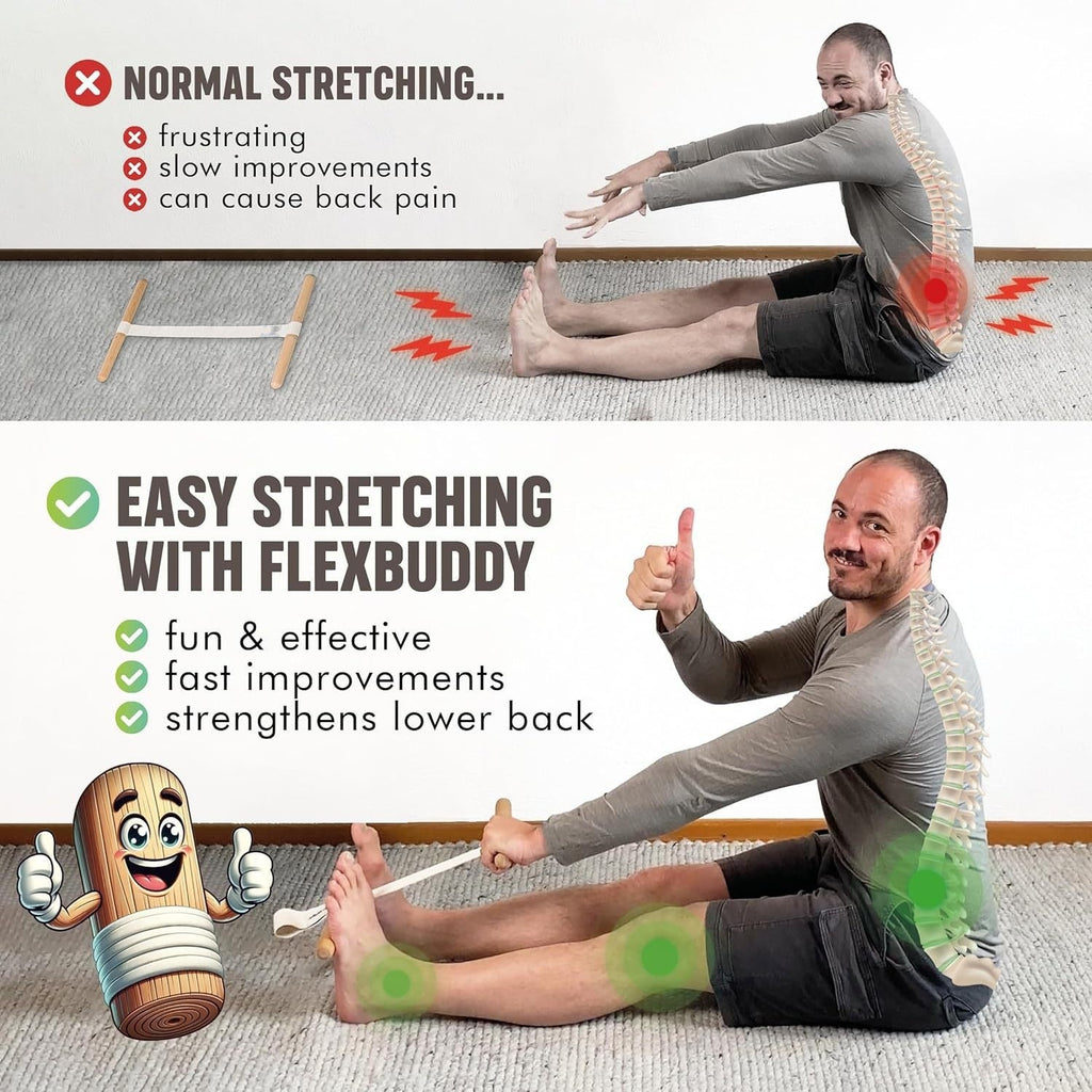 Hamstring Stretcher - Adjustable Flex Strap, Innovative Stretching Equipment