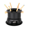 6 Person Chocolate Or Cheese Deluxe Fondue Set Melting Pot with 6 Forks
