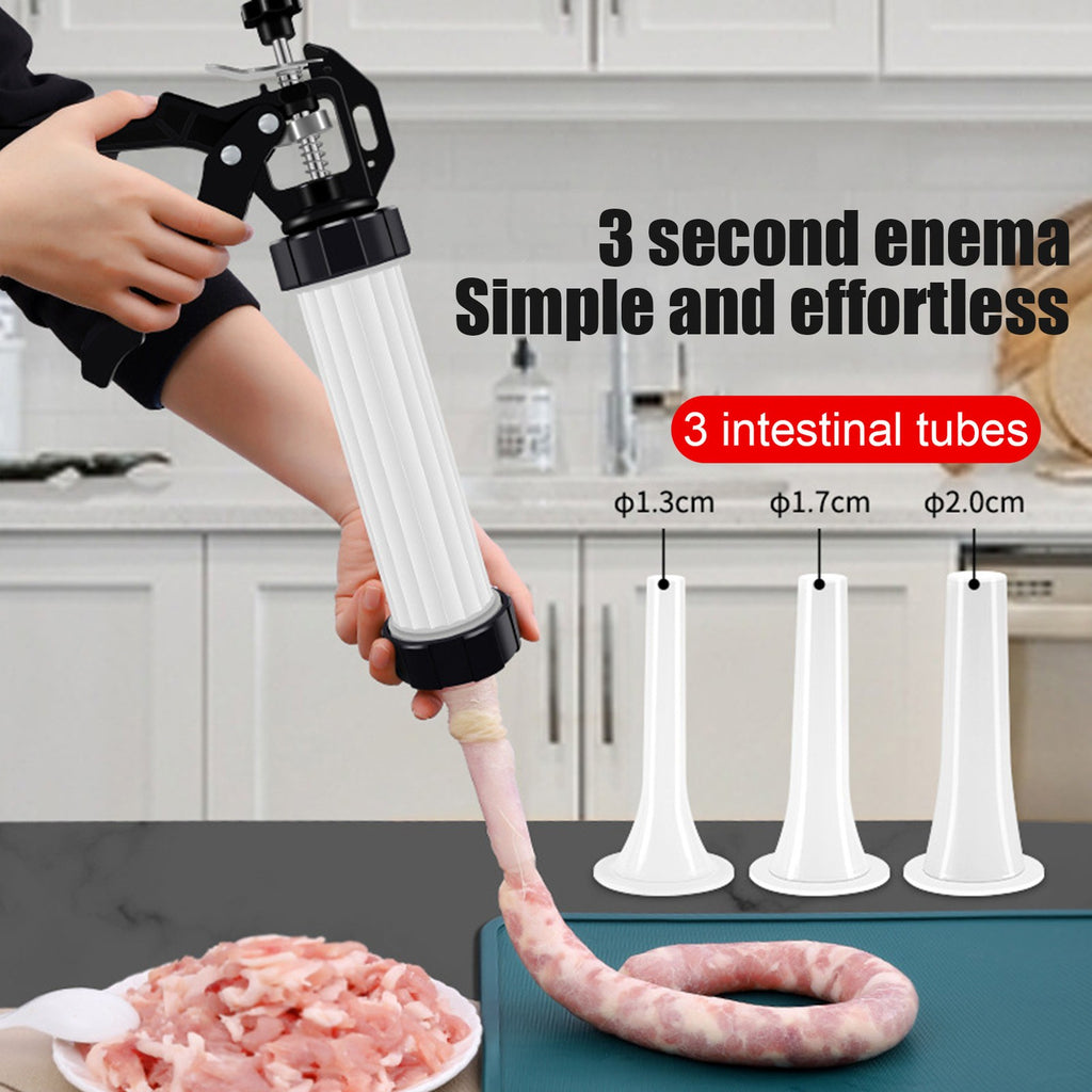 Sausage Maker Sausage Stuffer Manaul Meat Syringe Kitchen Homemade Tool