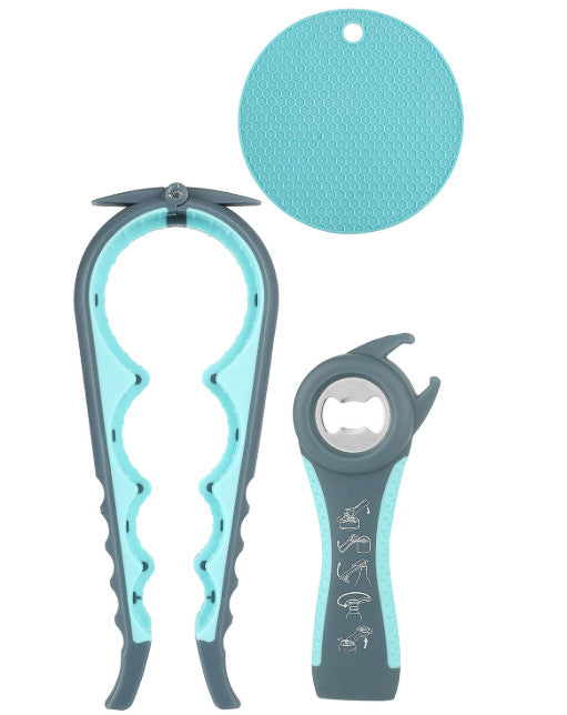 2X Jar Opener Bottle Opener Can Opener for Weak Hands Arthritis Hands