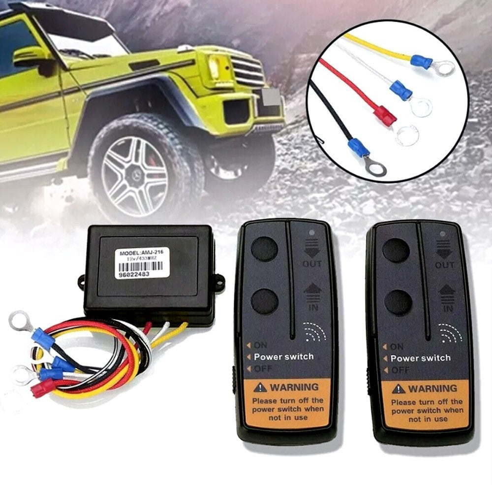 12V SUV ATV Recovery Wireless Winch Remote Control 2 Handset Switch Car Truck 1X