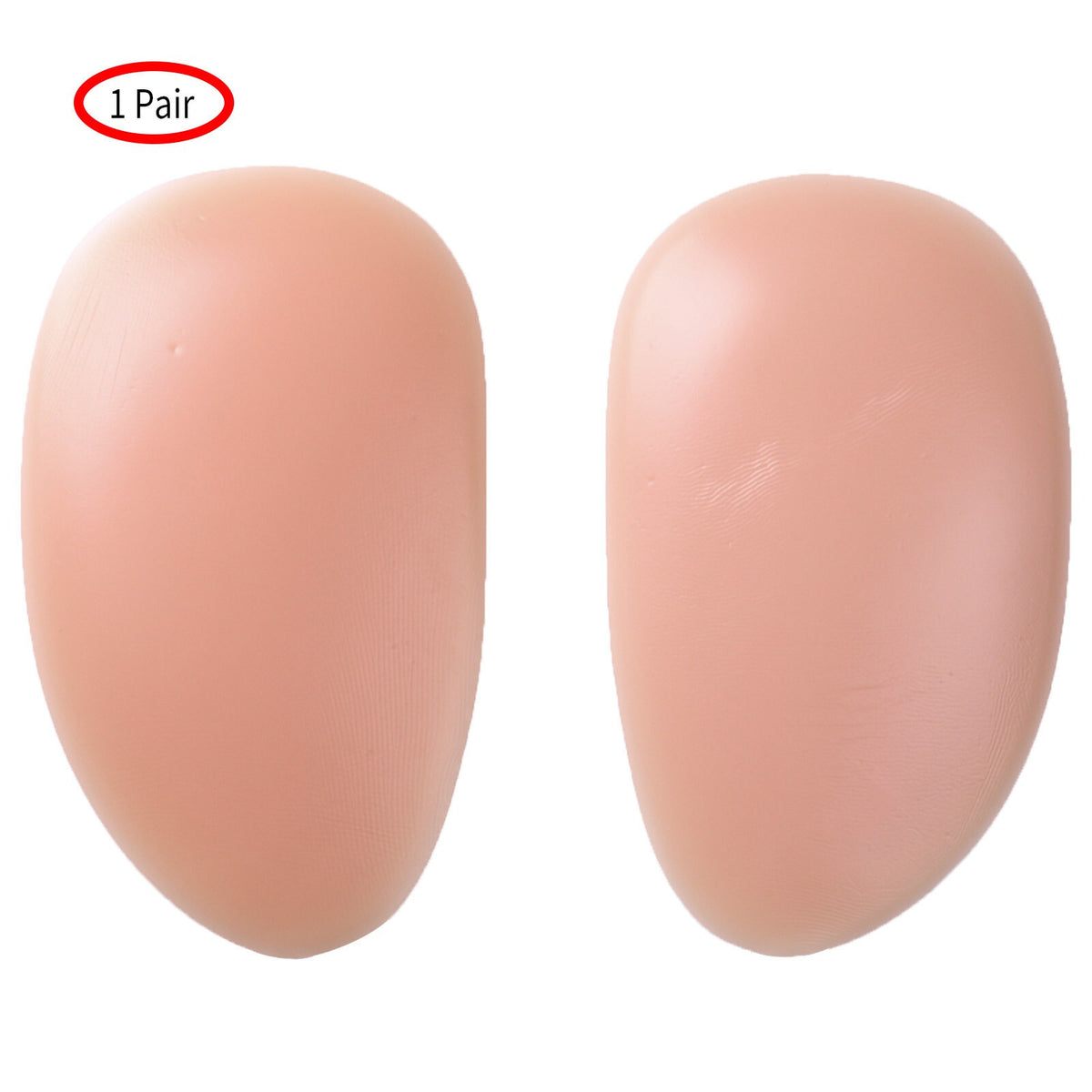 1 Pair Drop Shaped Silicone Butt Pads Buttocks Enhancer Booster Hip Bum Padding