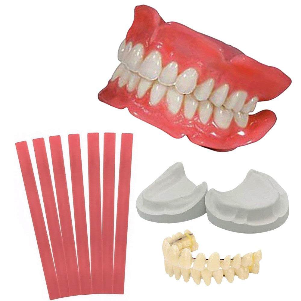 DIY Denture Fake Teeth-Full/Partial Denture at Home Repair Missing Teeth Set UK-