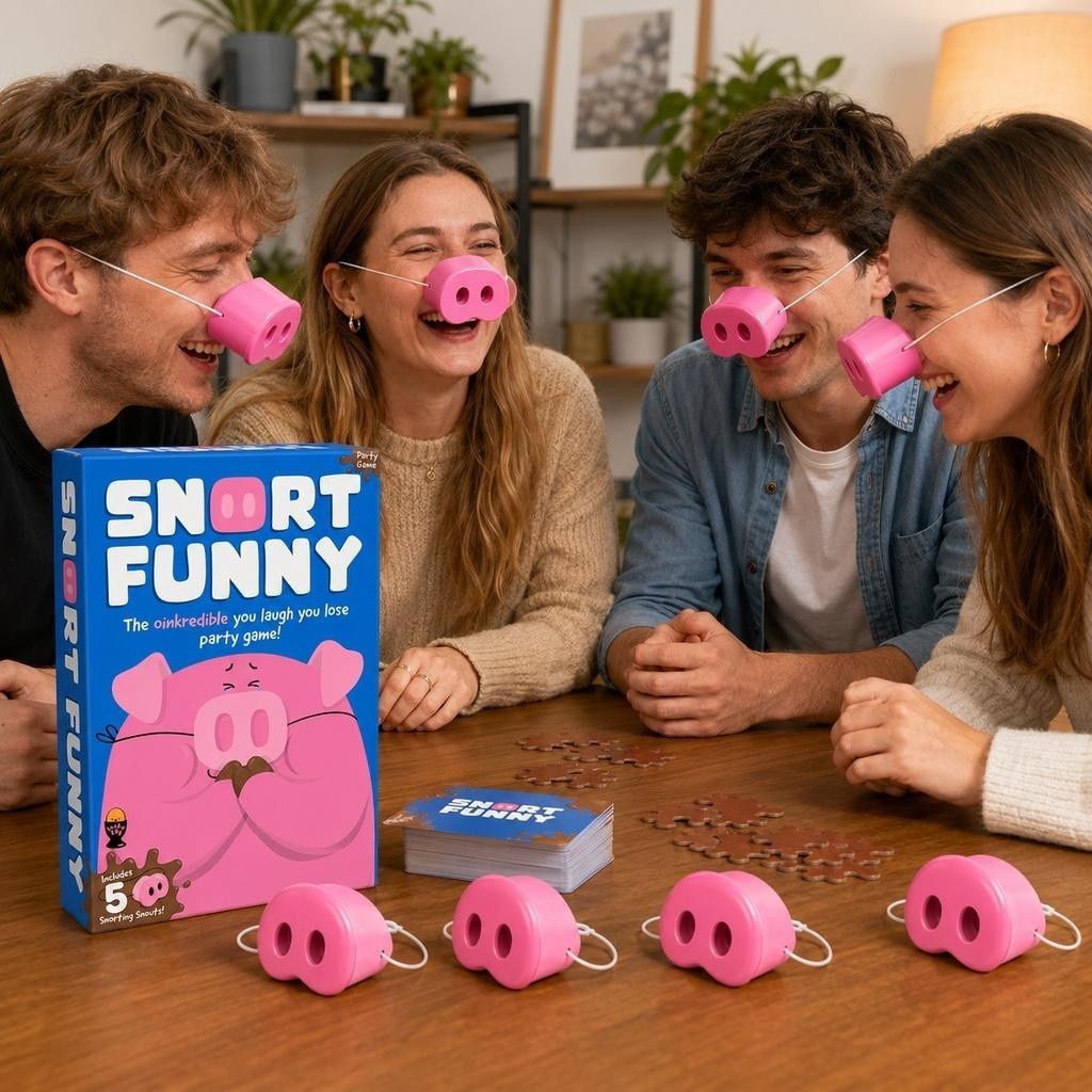 Funny The Oinkcredible You Laugh You Lose Party Game,2026 Pig Snout for Adults