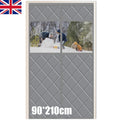 Thermal Insulated Door Curtain Oxford Cloth Windproof for Winter Magnet Closed