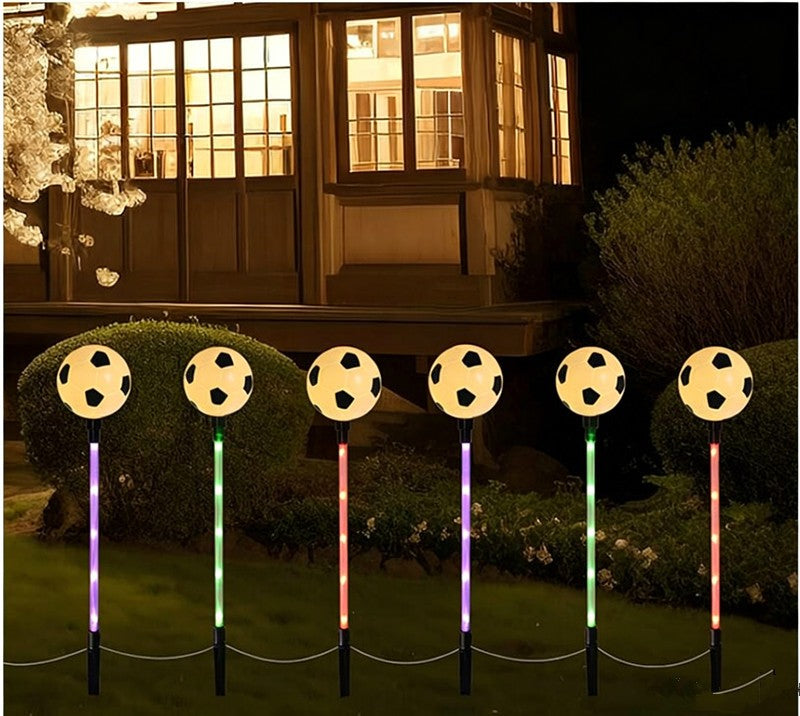 4th of July Patriotic Solar Pathway Lights,2026 World Cup Soccer LED Stake Light