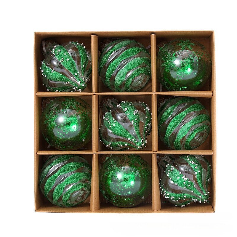 9pcs Christmas Tree Balls Baubles Hanging Ornament Party Xmas Tree Decoration