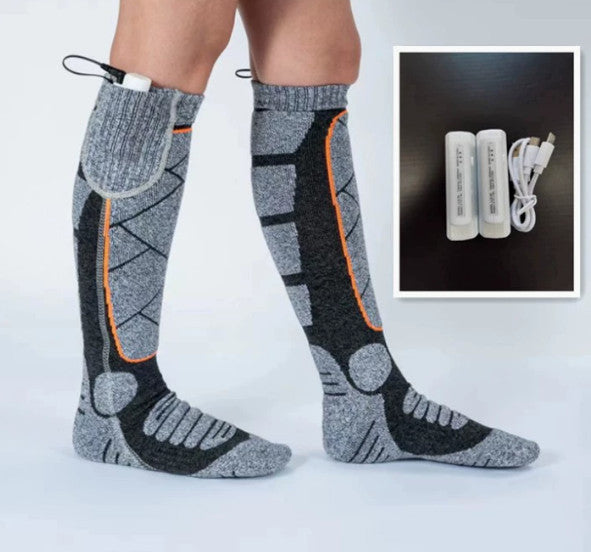 4400mAh Rechargeable Heated Socks for Men Women,Washable Electric Warming Sock